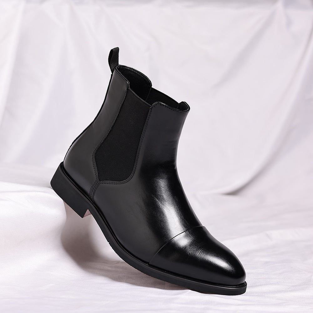 Elegante Herren-Chelsea-Stiefel, spitz zulaufend