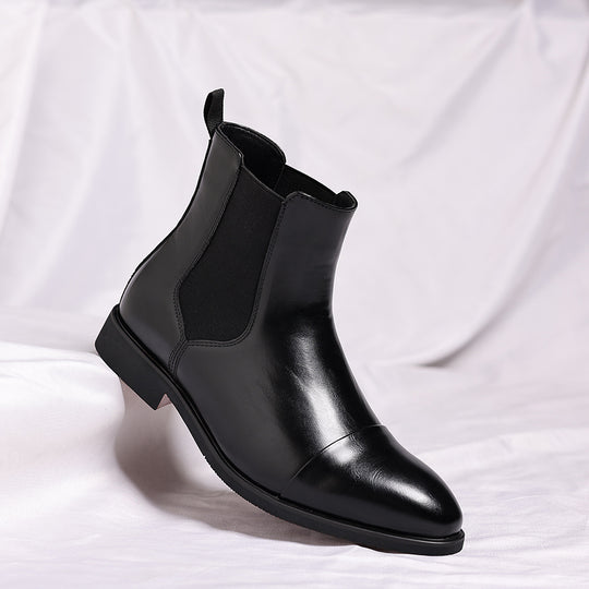 Elegante Herren-Chelsea-Stiefel, spitz zulaufend