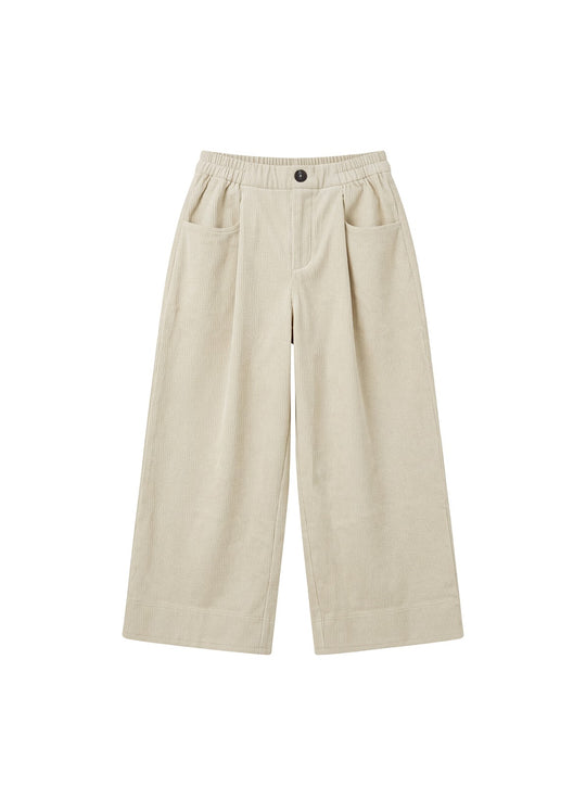 Klassische Cord-Culotte mit Gummibund