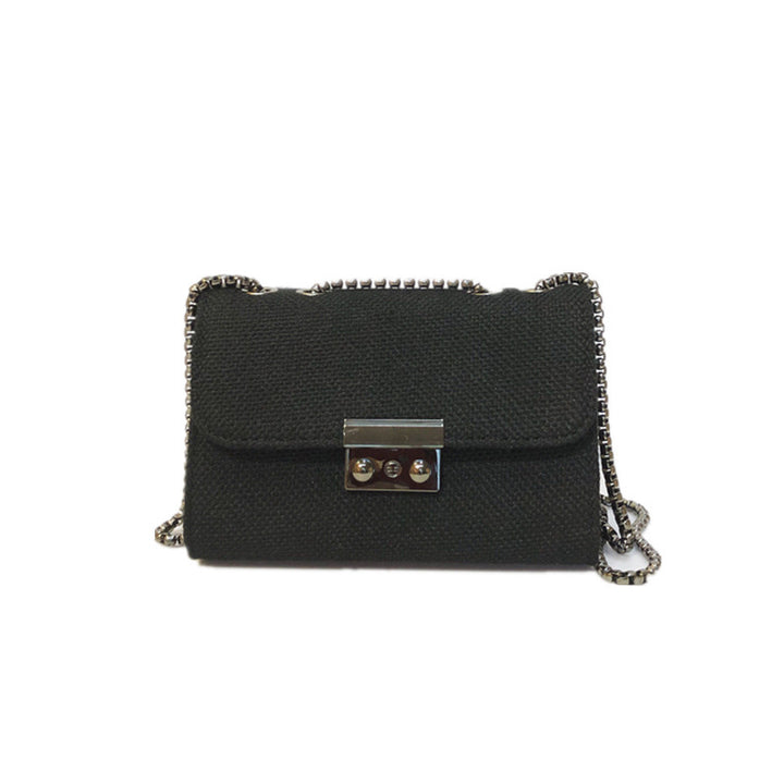 Damen handgefertigte Clutch mit eleganter Kettenoptik Nord Taschen