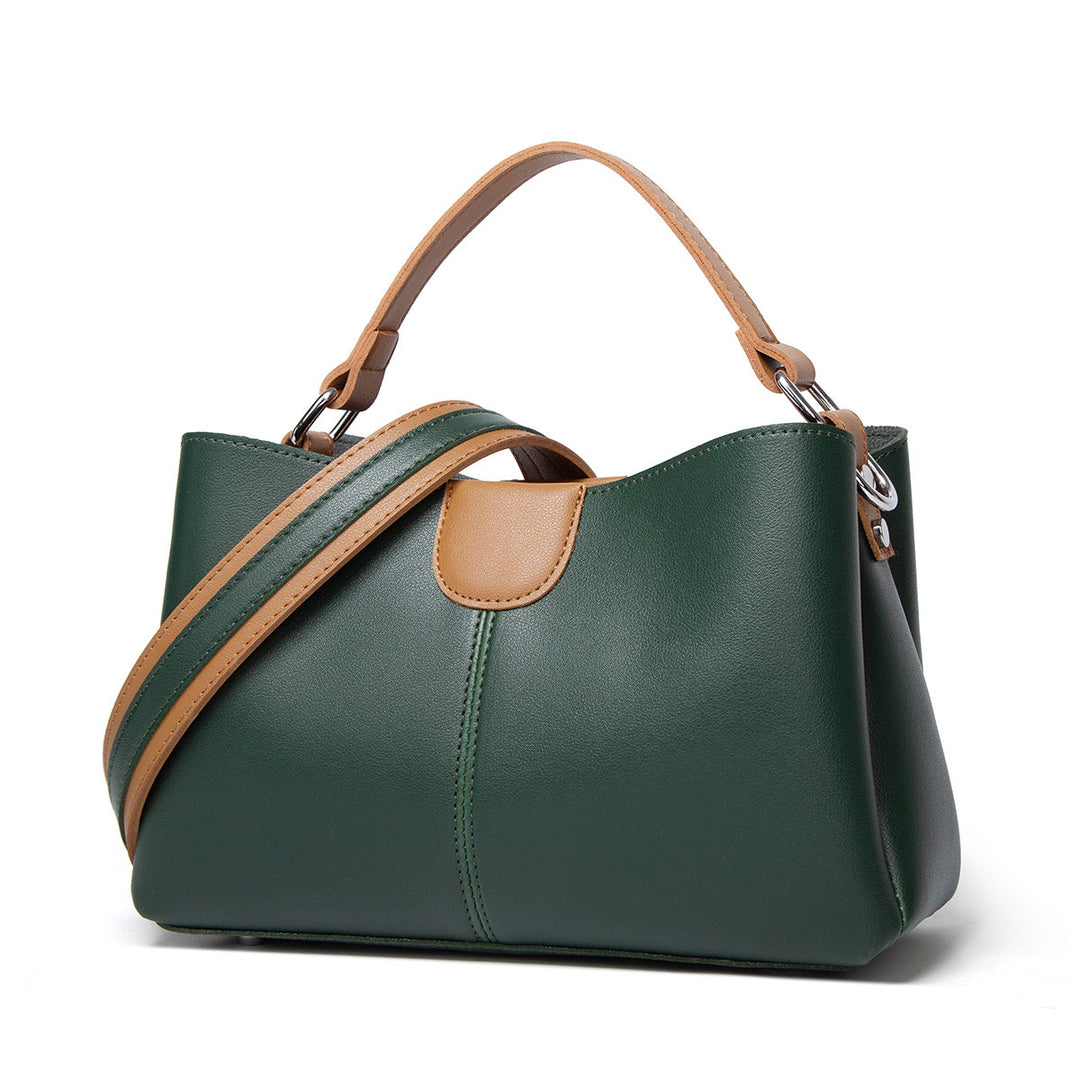Damen Handtasche mit eleganter Klappenöffnung und abnehmbarem Schulterriemen Nord Taschen