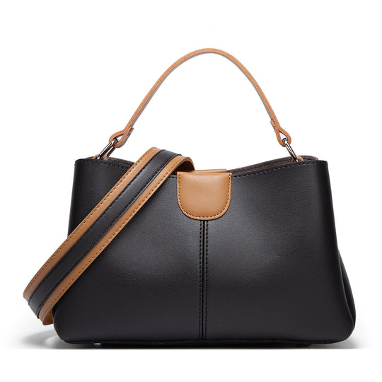 Damen Handtasche mit eleganter Klappenöffnung und abnehmbarem Schulterriemen Nord Taschen