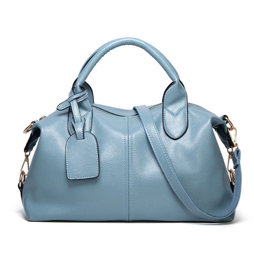 Damen Handtasche mit strukturiertem Leder und abnehmbarem Schulterriemen Nord Taschen