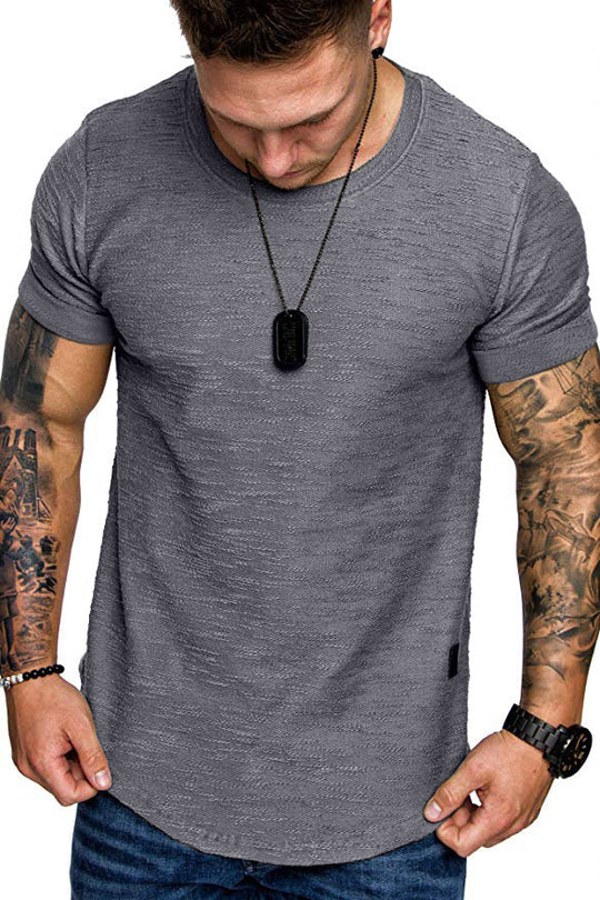 Herren Rundhals T-Shirt aus hochwertiger Baumwolle mit strukturierter Oberfläche Nord Taschen