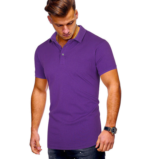 Herren Poloshirt mit hochwertigem Baumwollmix und modernem Stehkragen