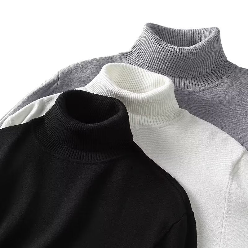 Herren-Rollkragenpullover, modisch, vielseitig kombinierbar