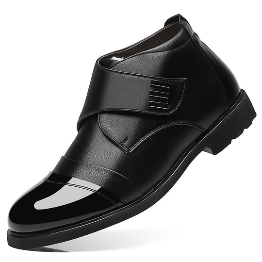Gefütterte Herren-Stiefel mit Klettverschluss