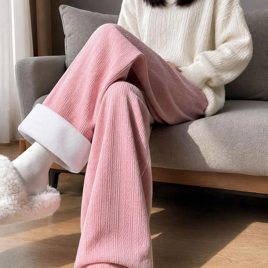 Damen-Cordhose, weit geschnitten, leicht