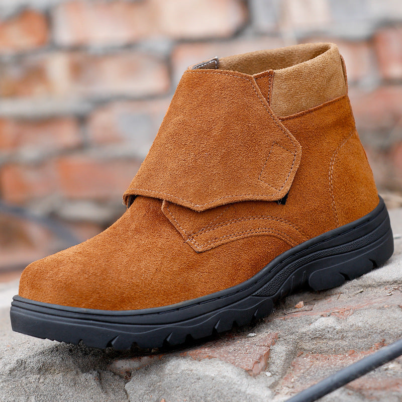 Herren-Winterstiefel aus Rindsleder mit Wollfutter