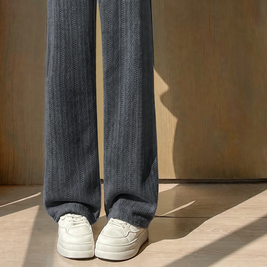 Damen-Cordhose, gefüttert, weit geschnitten