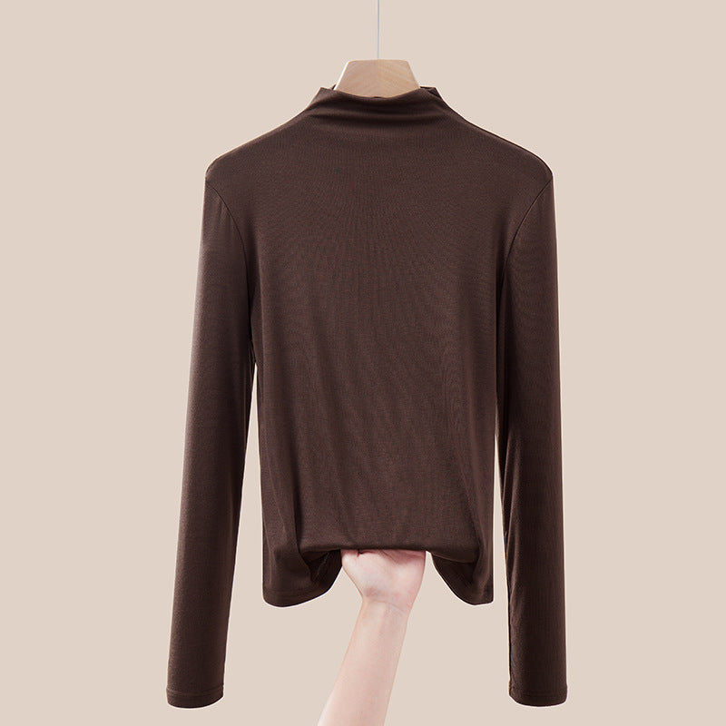 Dünner Rollkragen-Pullover, langärmelig, für Damen
