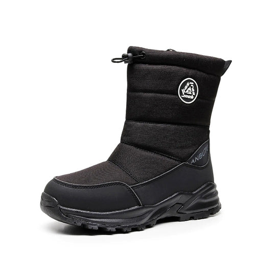 Gefütterte Unisex-Winterstiefel, rutschfest, mittelhoher Schaft