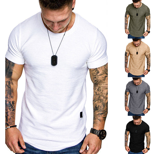 Herren Rundhals T-Shirt aus hochwertiger Baumwolle mit strukturierter Oberfläche Nord Taschen