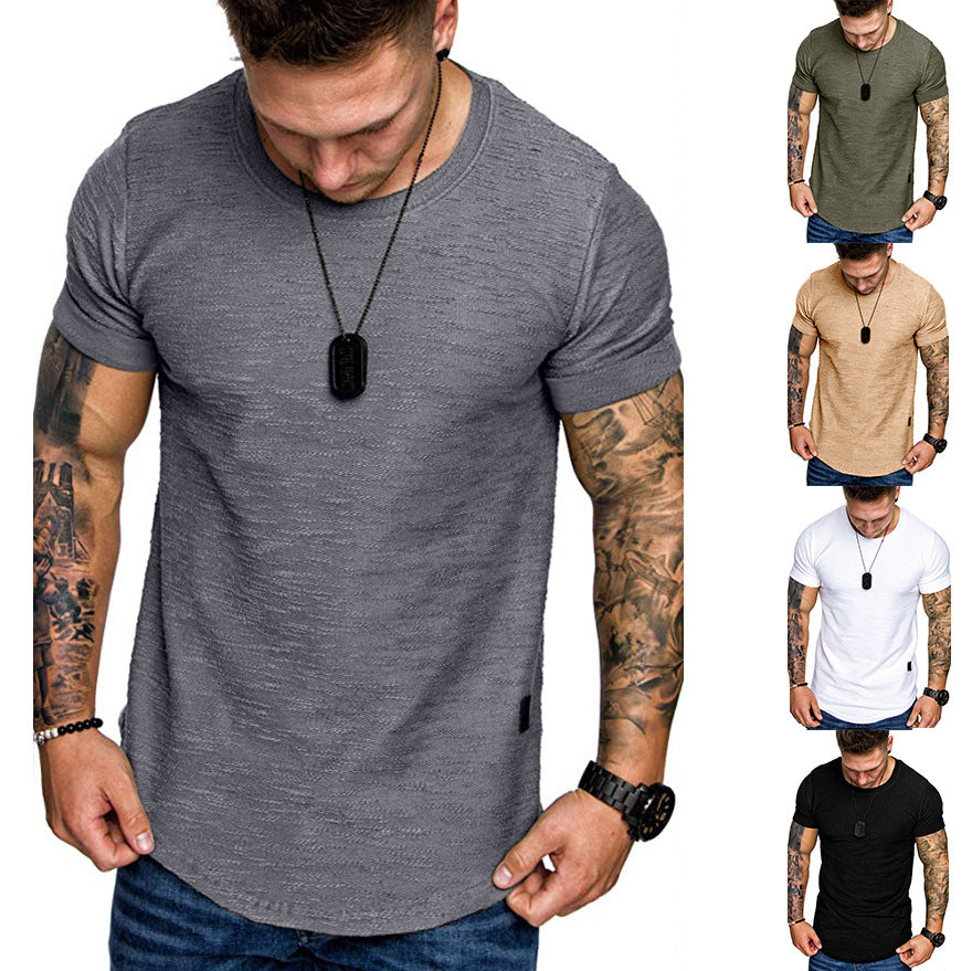 Herren Rundhals T-Shirt aus hochwertiger Baumwolle mit strukturierter Oberfläche Nord Taschen
