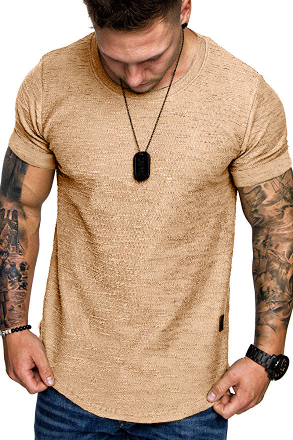 Herren Rundhals T-Shirt aus hochwertiger Baumwolle mit strukturierter Oberfläche Nord Taschen