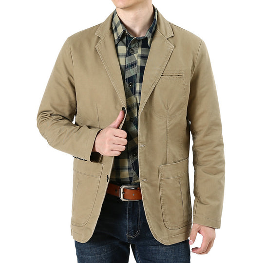 Herren Eleganter Leinenblazer Nord Taschen