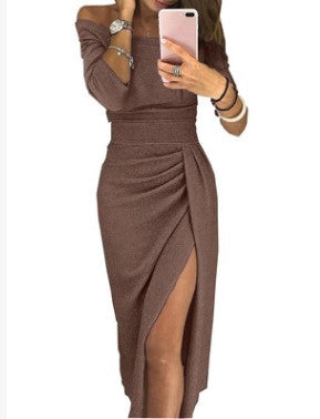 Glänzendes Abendkleid Damen Elegant