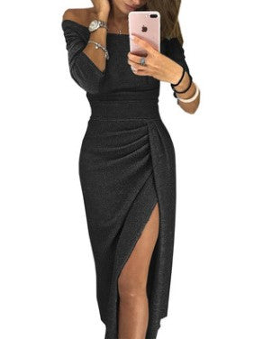 Glänzendes Abendkleid Damen Elegant
