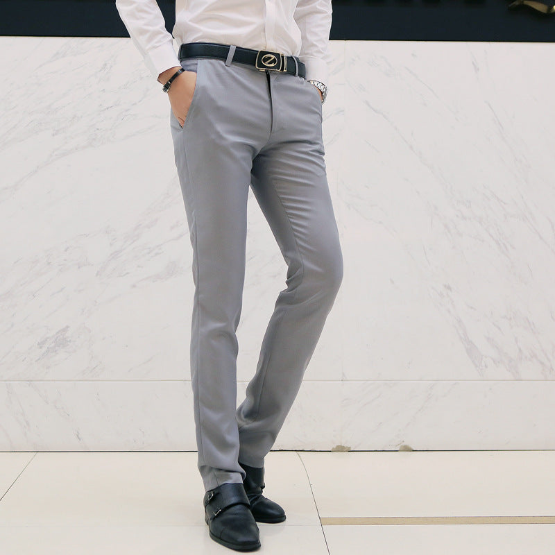 Herren moderne Slim-Chinohose mit leichtem Stretch, Bügelfalte und schmal zulaufendem Bein Nord Taschen