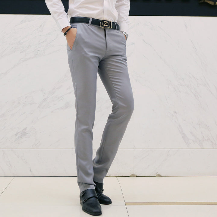 Herren moderne Slim-Chinohose mit leichtem Stretch, Bügelfalte und schmal zulaufendem Bein Nord Taschen