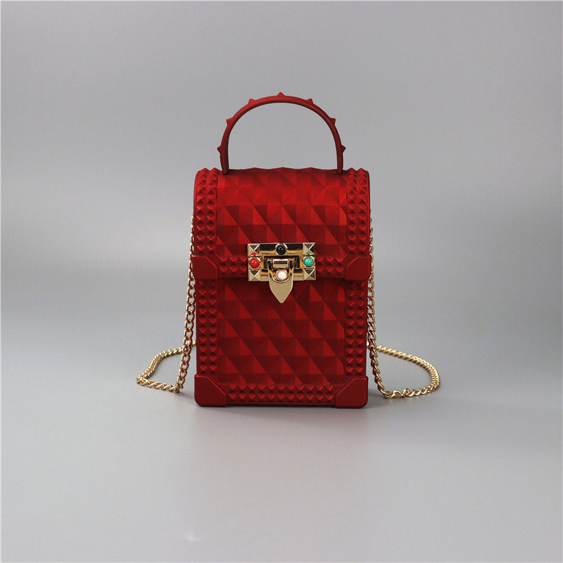 Damen Mini-Rucksack im urbanen Stil mit elegantem Kettenriemen Nord Taschen