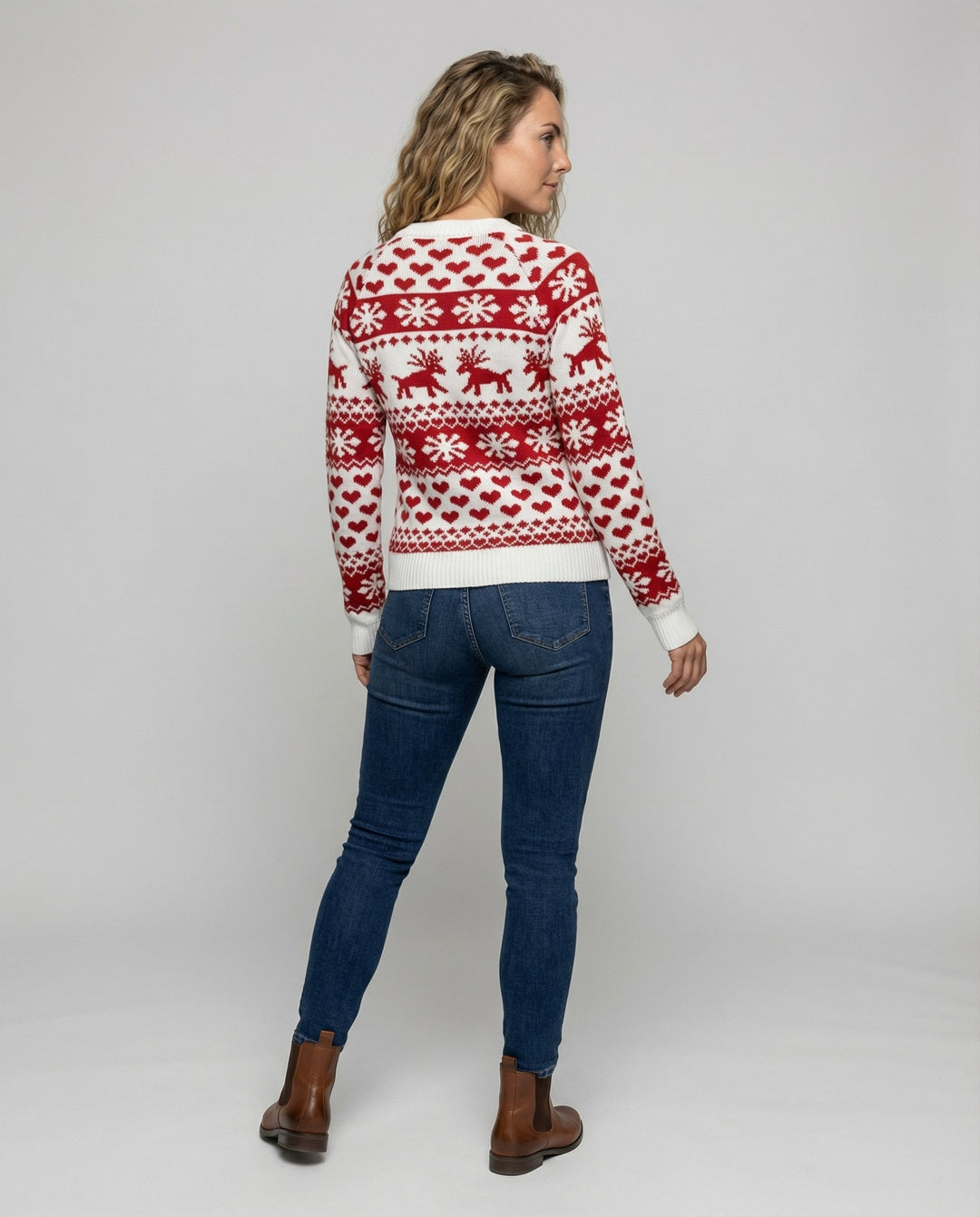 Eleganter Weihnachtspullover Damen
