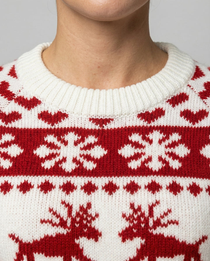 Eleganter Weihnachtspullover Damen
