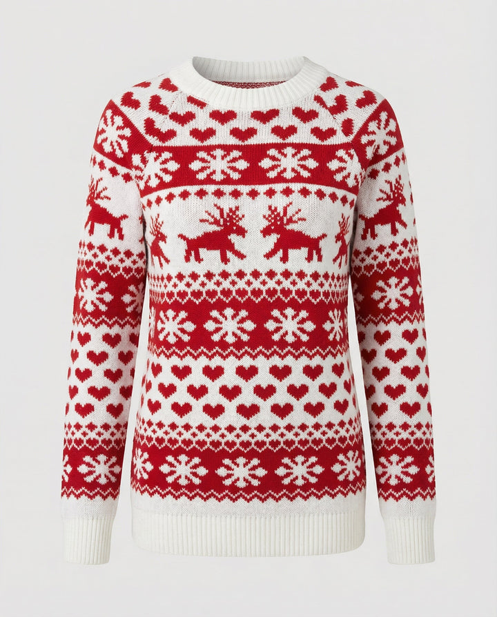 Eleganter Weihnachtspullover Damen