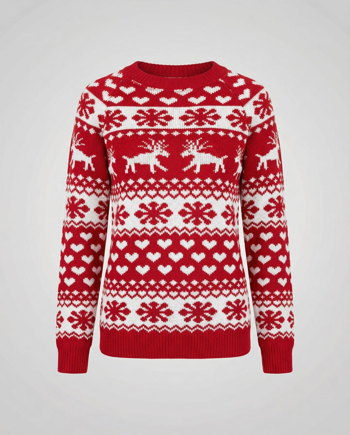 Eleganter Weihnachtspullover Damen