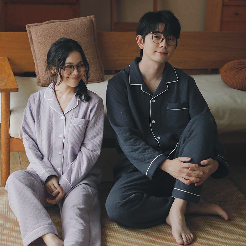 Warmer Unisex-Pyjama aus Luftpolster-Baumwolle
