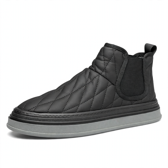 Herren-Chelsea-Stiefel, gefüttert, flacher Absatz