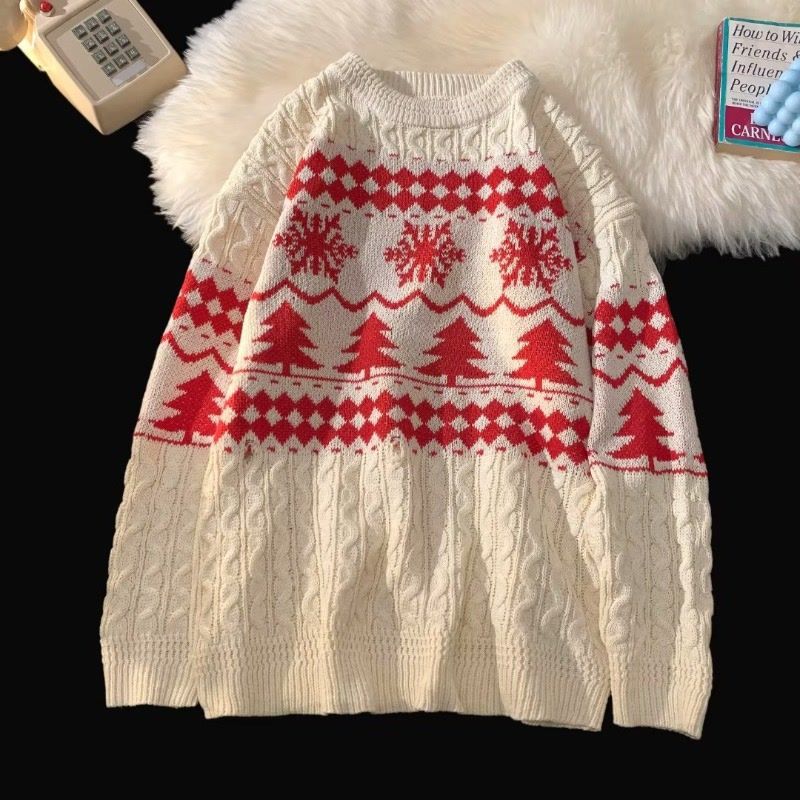 Retro-Strickpullover im amerikanischen Stil