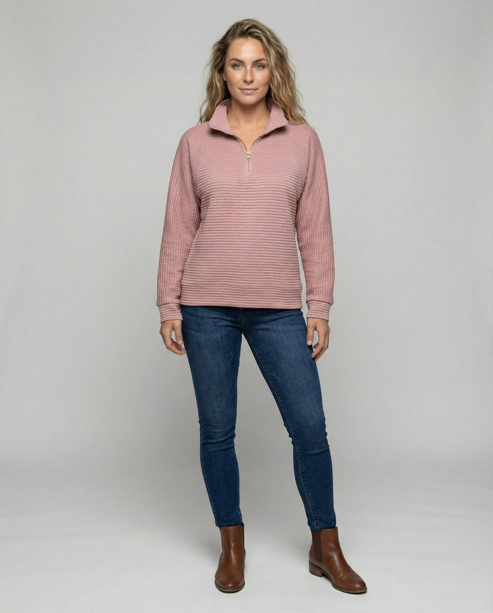 V-Ausschnitt Pullover Damen