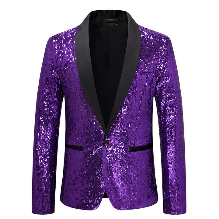 Stilvoller Pailletten-Blazer für Herren