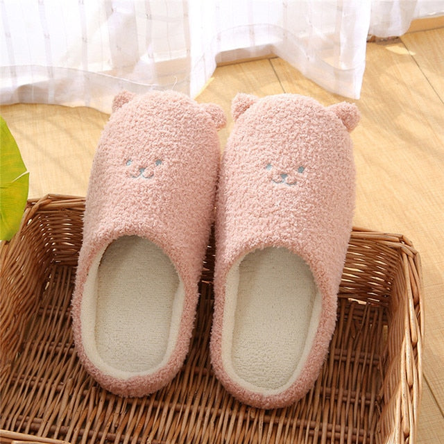 Bequeme Damen Hausschuhe mit Tiermuster