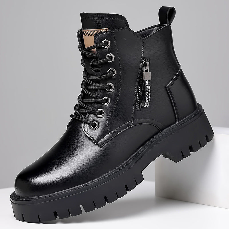 Gefütterte Herren-Winterstiefel, wasserabweisend