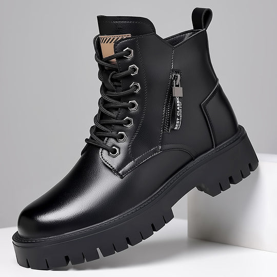 Gefütterte Herren-Winterstiefel, wasserabweisend