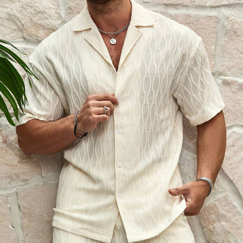 Set Herren Sommer mit Hemd und Shorts - Arvani