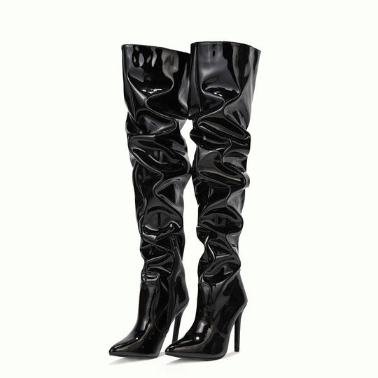 Kniehohe Lange Stiefel für Frauen mit Super Hohem Absatz für Partys
