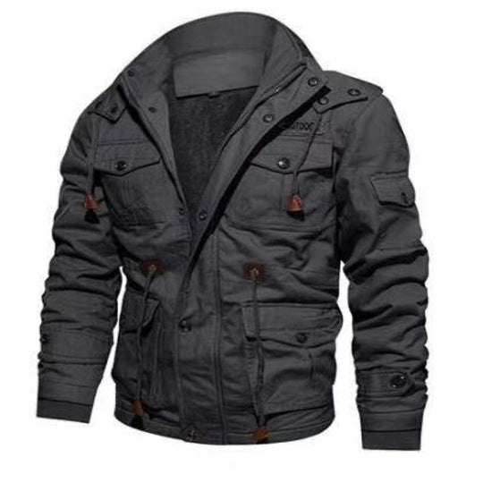 Herren Gefütterte Fieldjacke im Utility-Look mit Teddyfutter und Mehrfachtaschen Nord Taschen
