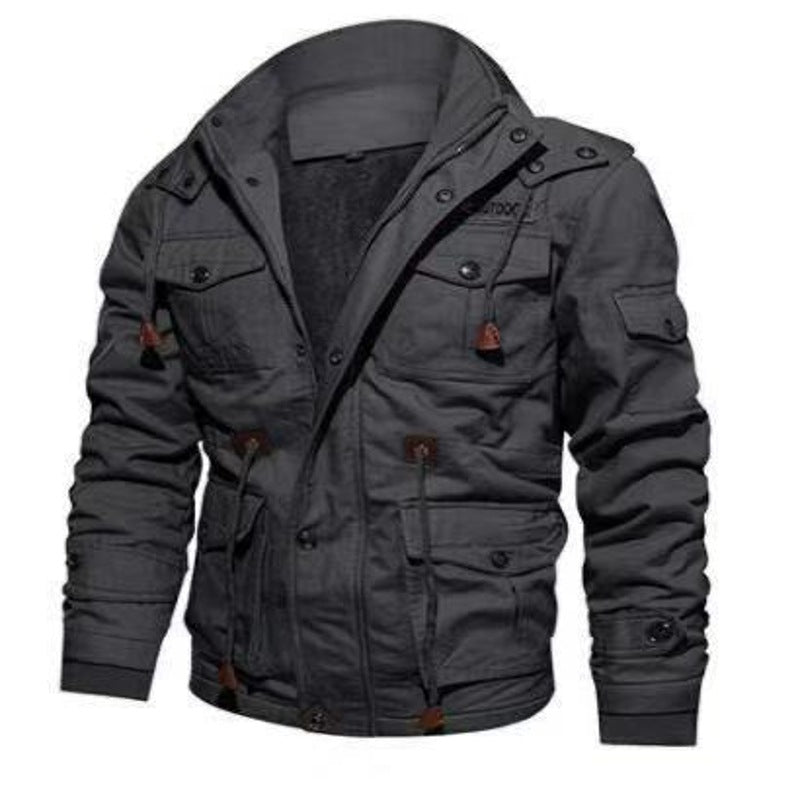 Herren Gefütterte Fieldjacke im Utility-Look mit Teddyfutter und Mehrfachtaschen Nord Taschen