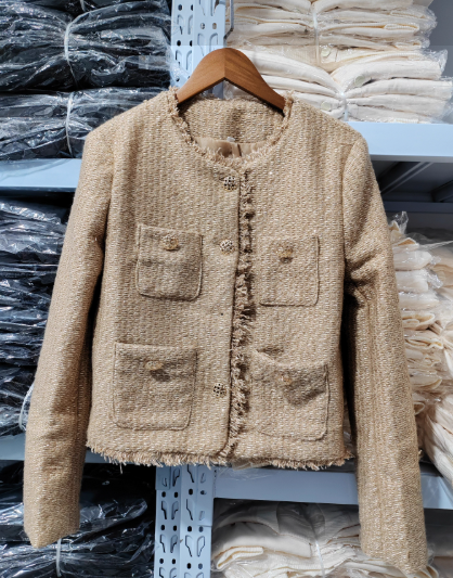 Klassisch geschnittener Tweed-Blazer