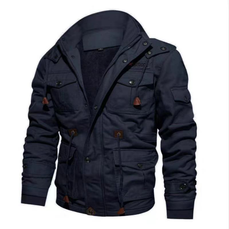 Herren Gefütterte Fieldjacke im Utility-Look mit Teddyfutter und Mehrfachtaschen Nord Taschen