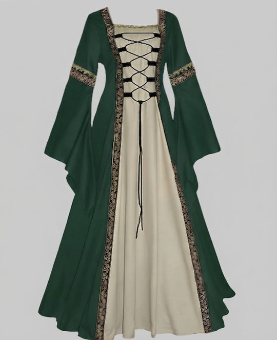 Damen historisches Märchenkleid mit elegantem Schnürdesign Nord Taschen