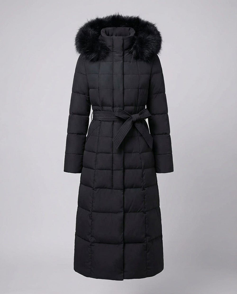 Eleganter Langer Wintermantel Damen