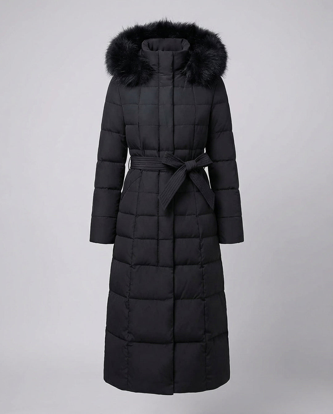 Eleganter Langer Wintermantel Damen