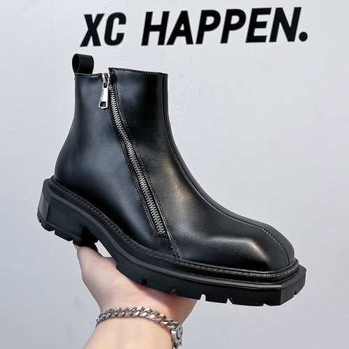 Herren-Chelsea-Stiefel mit Reißverschluss, 4512-A