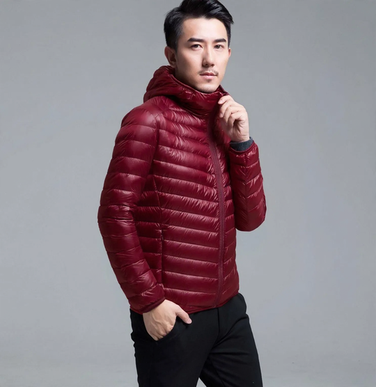 Leichte Herren-Winterjacke, gefüttert