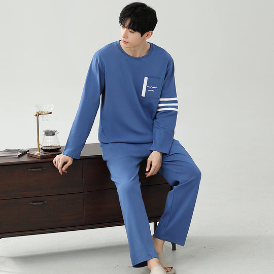 Herren-Pyjama-Set aus Modal, langärmelig