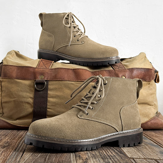 Arbeitsstiefel für Herren, Wildleder-Optik, britischer Stil